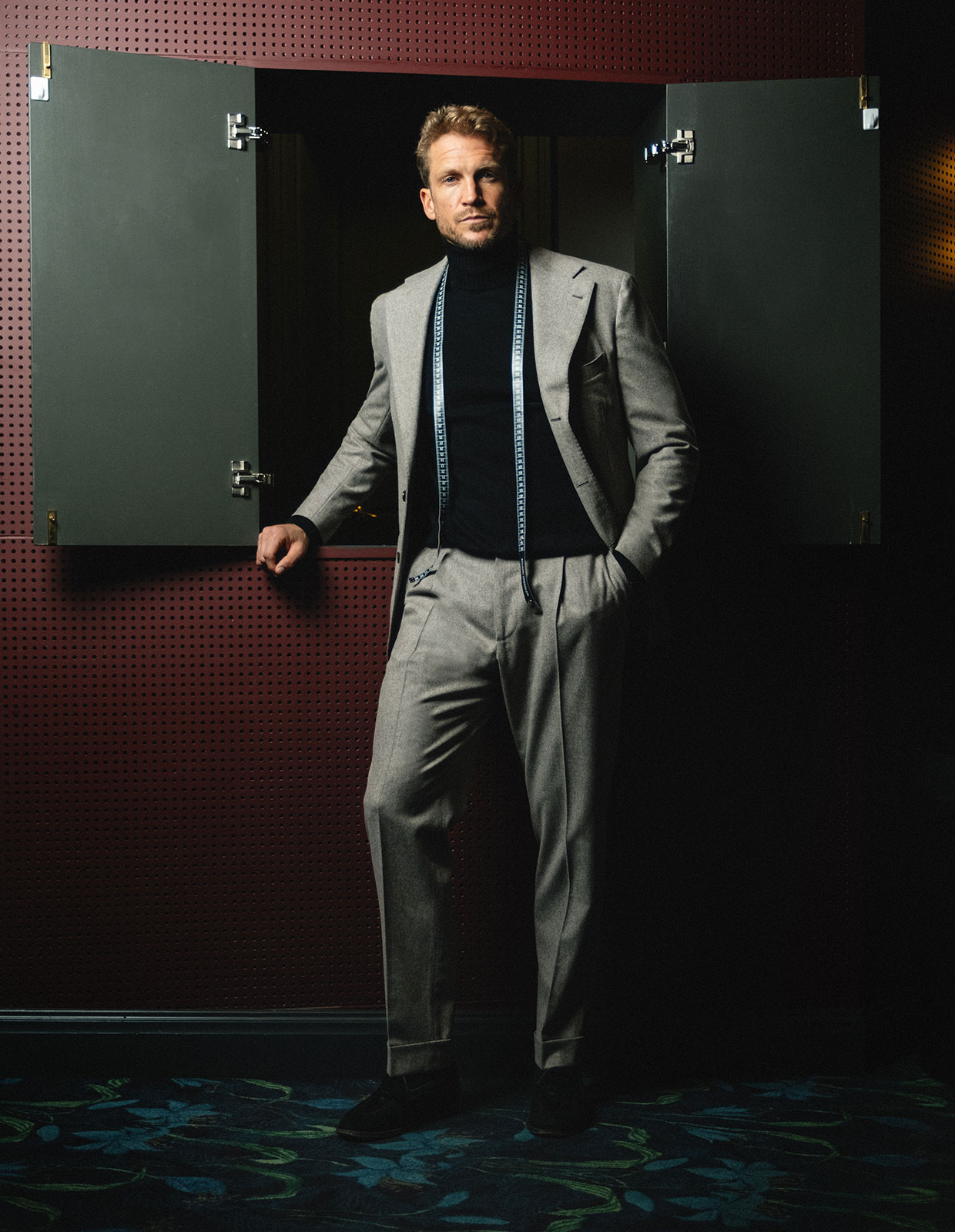 Sartorial Jacket Flanell Ljus Beige Stl 48