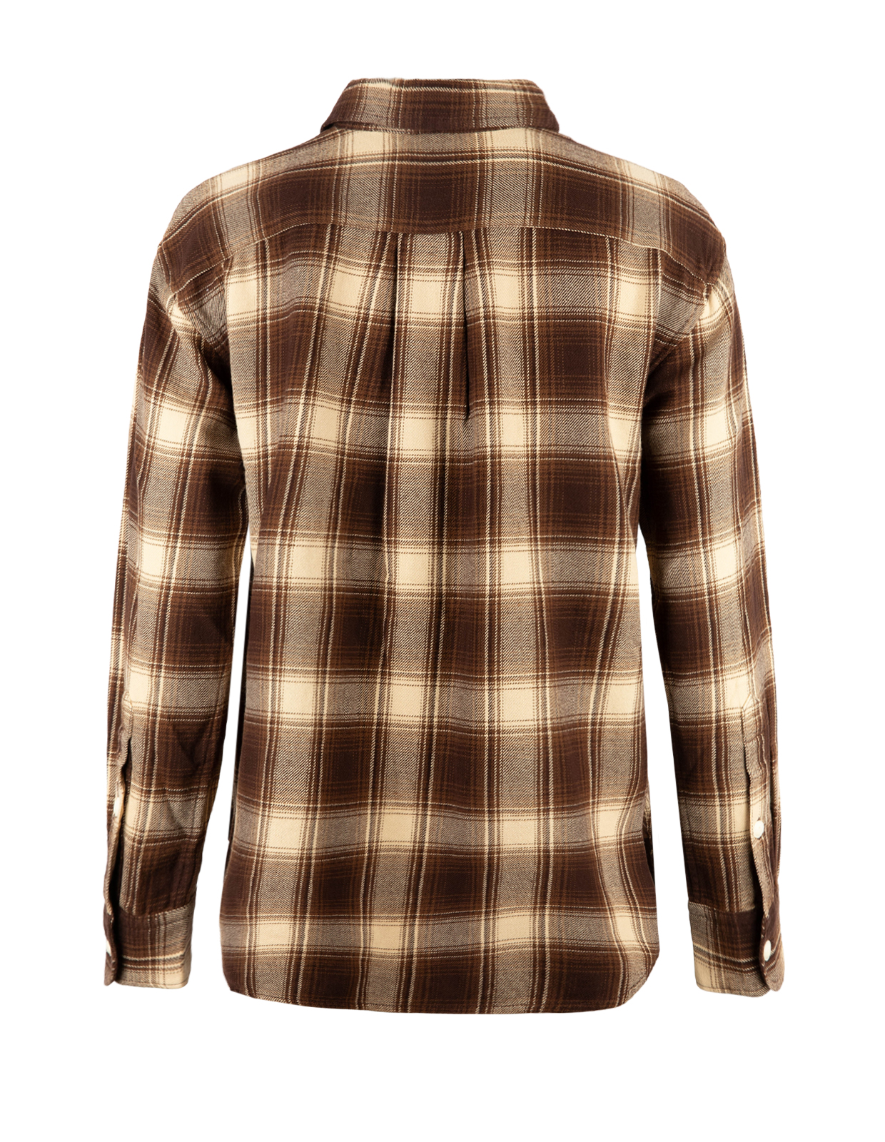 Flanellskjorta Brun/Creme