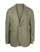 Jack Regular Jersey Jacket Linen Cotton Green Stl 58