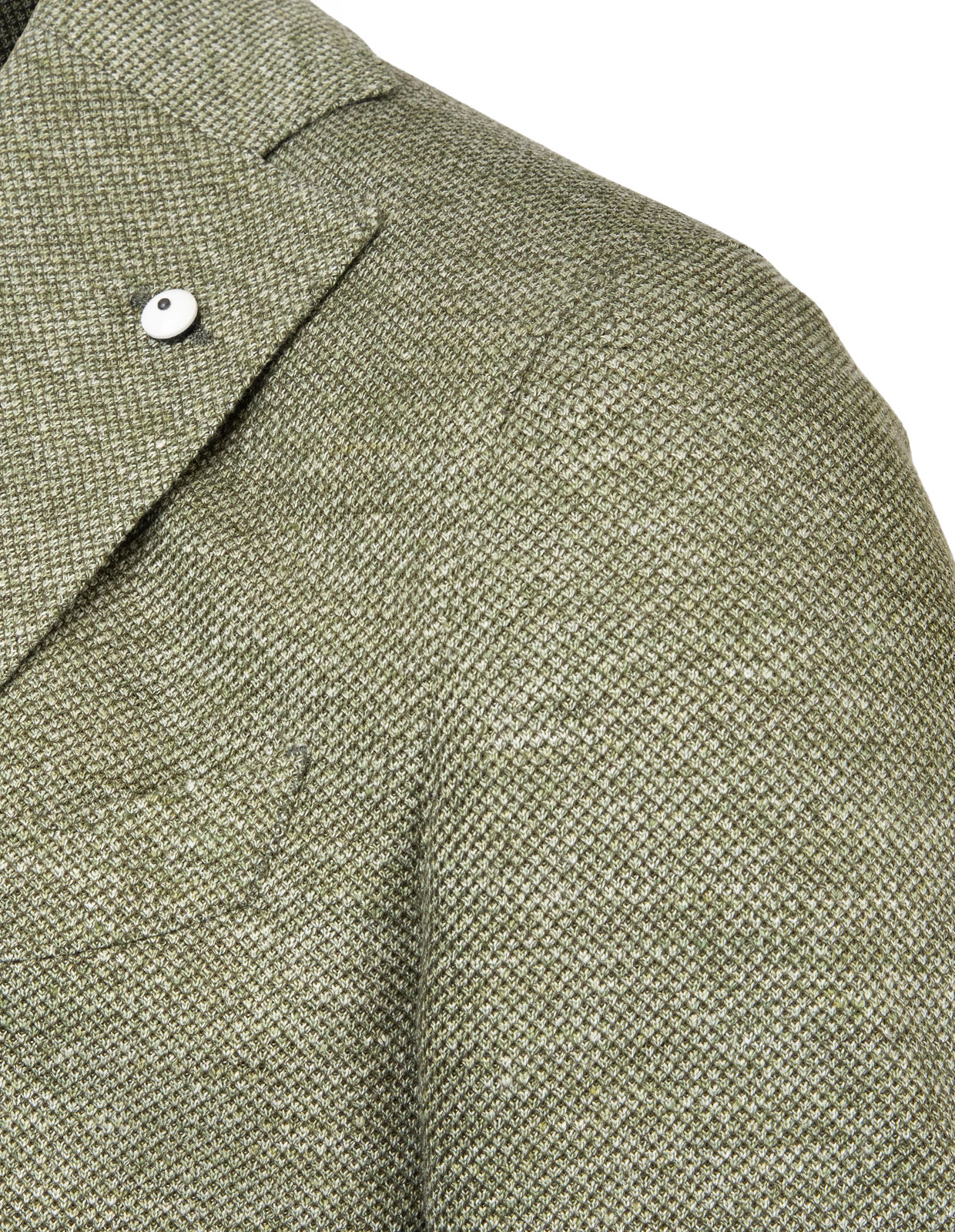 Jack Regular Jersey Jacket Linen Cotton Green Stl 58