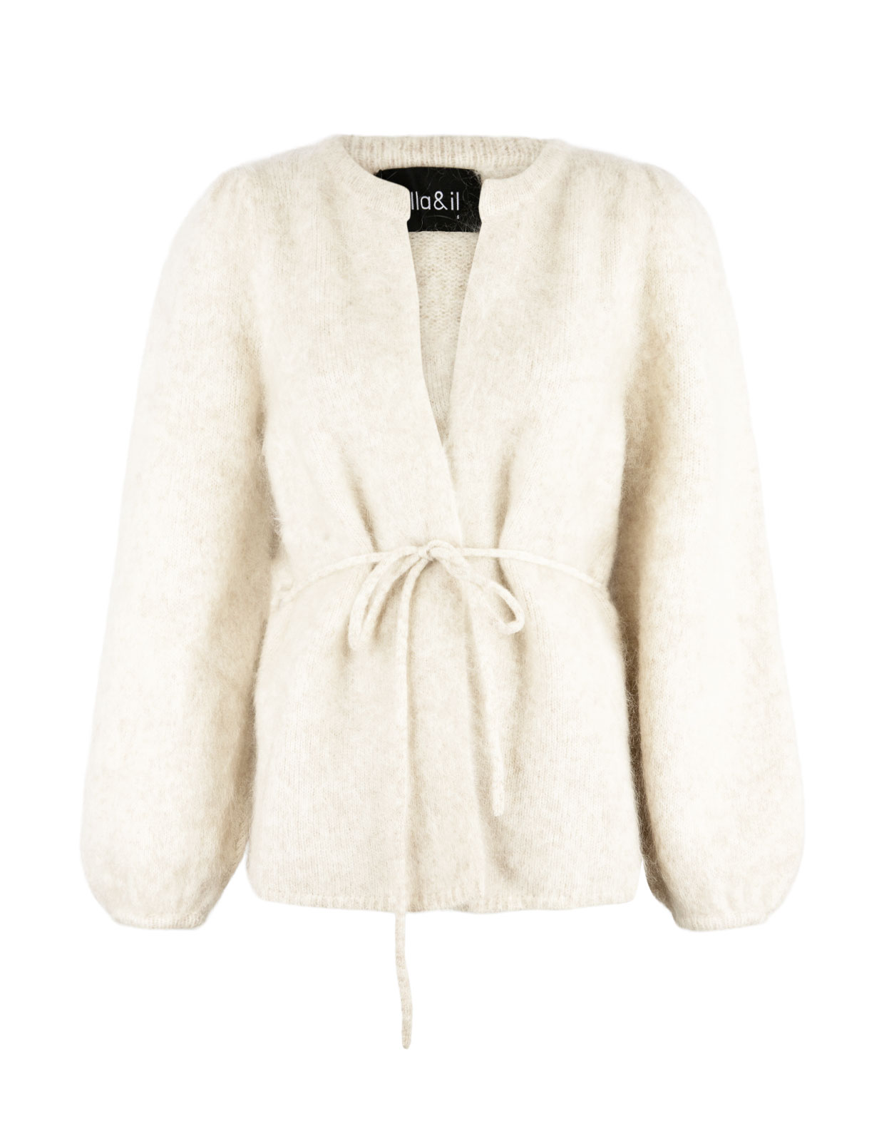 Fredrikke Cardigan Mohair Vit
