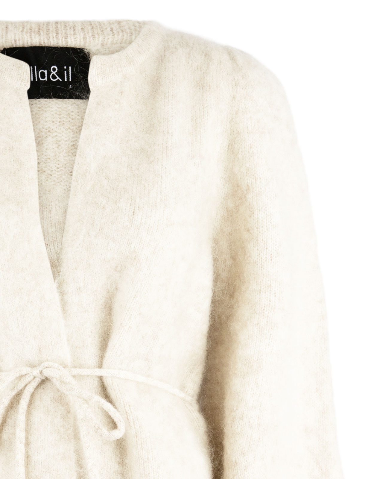 Fredrikke Cardigan Mohair Vit