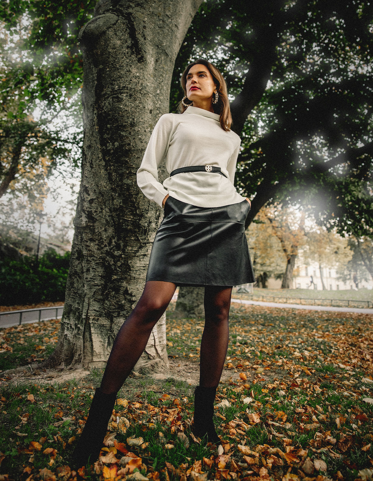 1" Miller Vändbart Bälte Svart/Brun/Guld