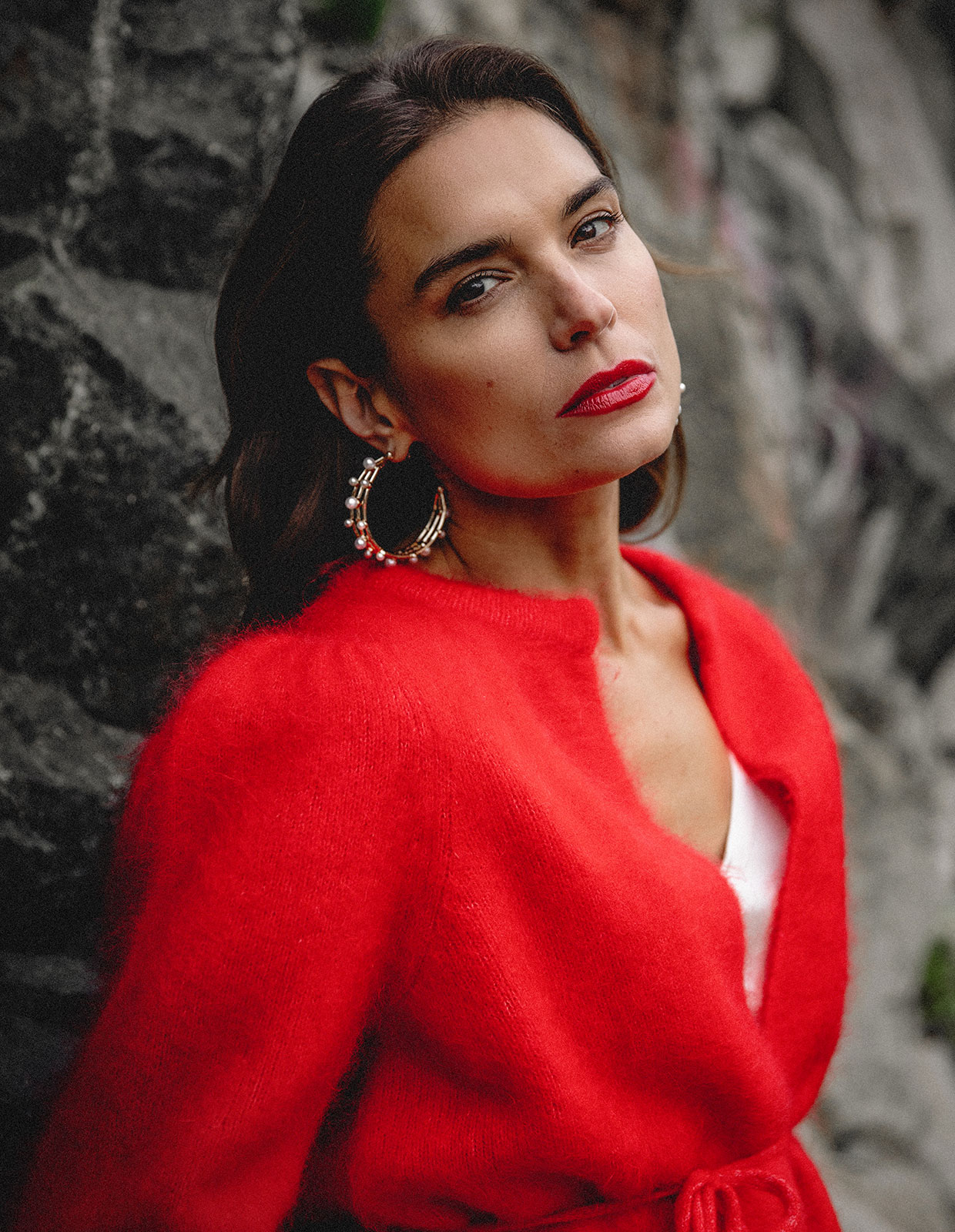 Pearl Hoops Örhängen Pärlor/Guld One Size