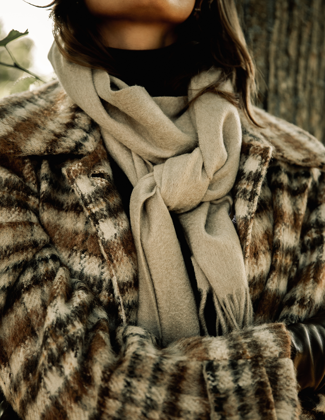 Cashmere Scarf Beige