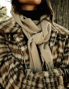 Cashmere Scarf Beige