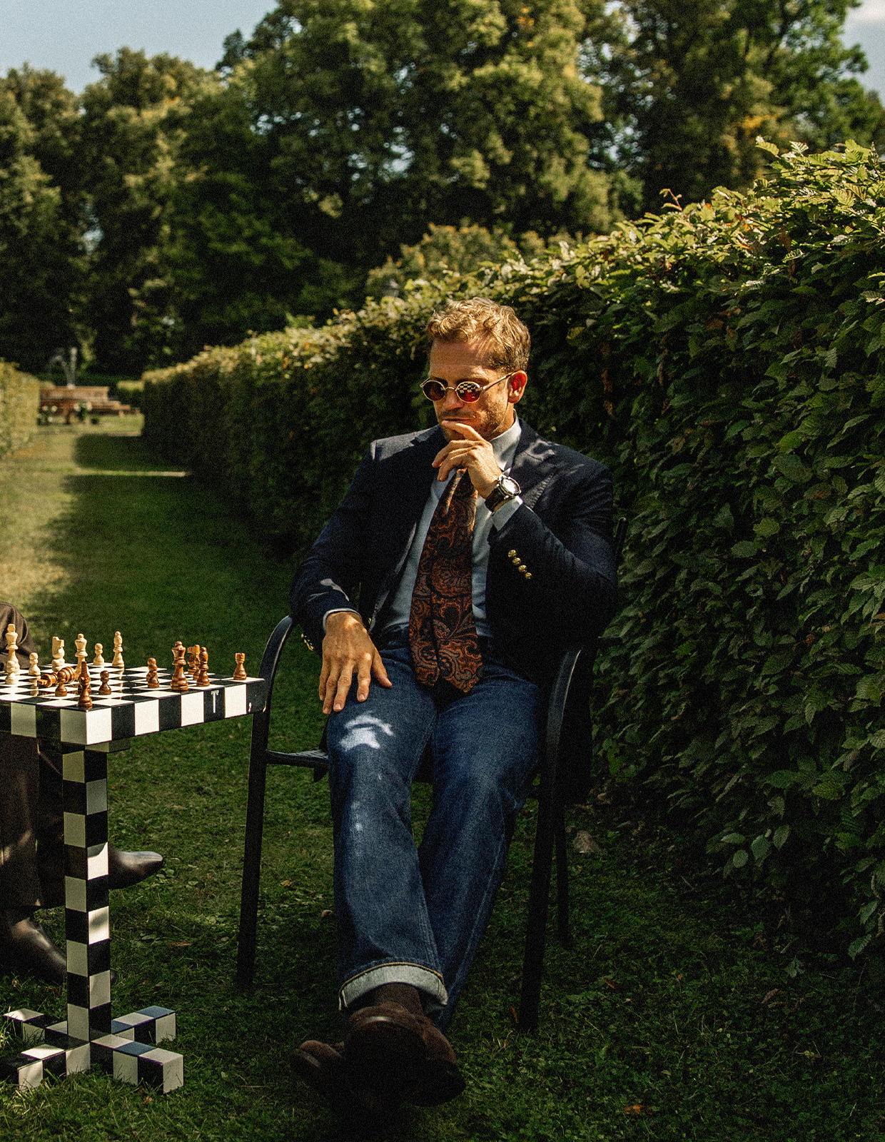 Slim Fit Skjorta Flanell Bomull Cashmere Ljusblå 43