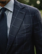 Regular Fit Skjorta Flanell Bomull Cashmere Ljusblå 39