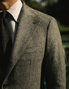 Regular Fit Skjorta Flanell Bomull Cashmere Ljusgrå