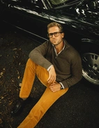 Regular Fit Skjorta Bomull Vit/Brun/Blå