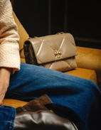 Kira Diamond Quilt Väska Beige One Size