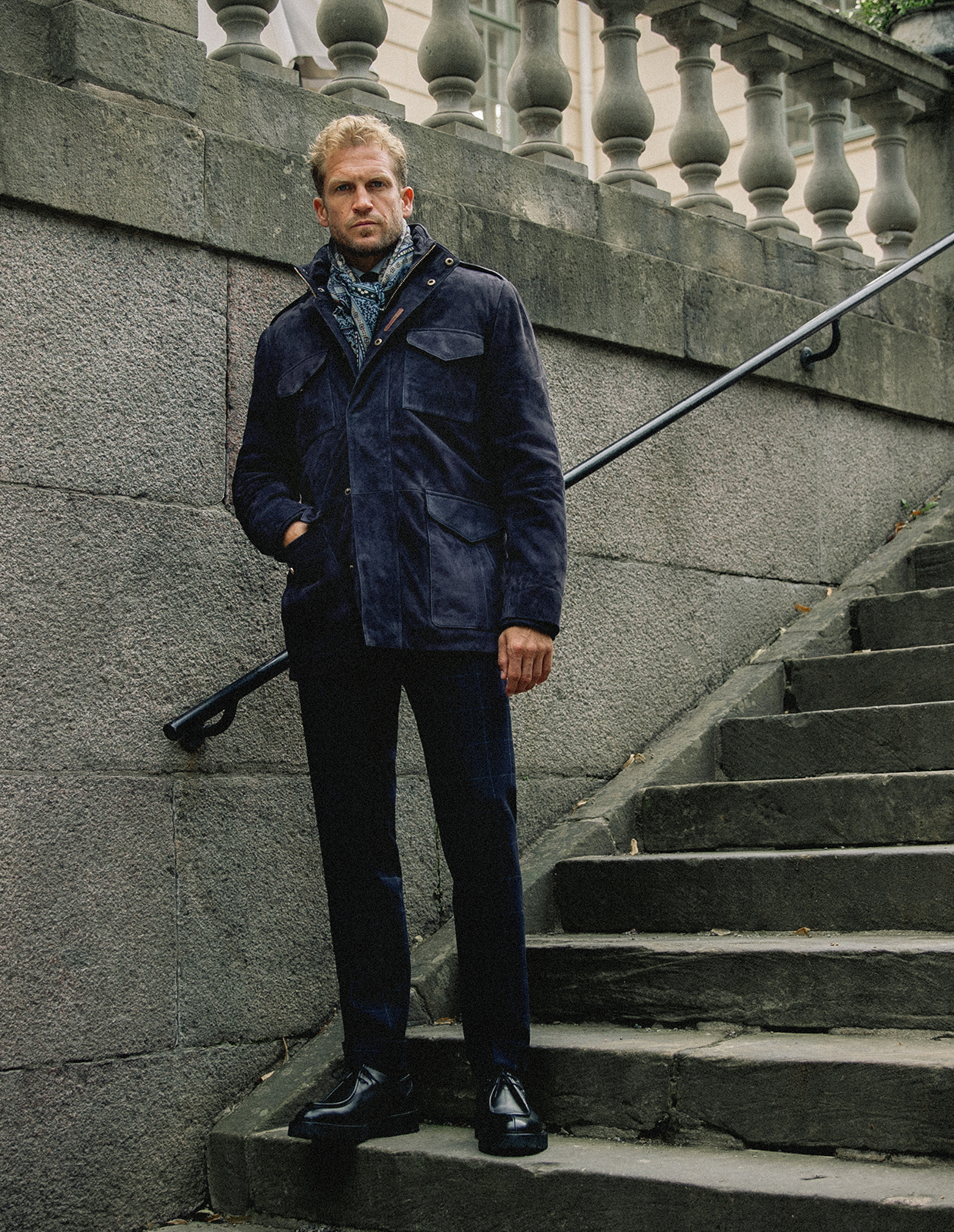Traveller Field Jacket Getmocka Midnattsblå