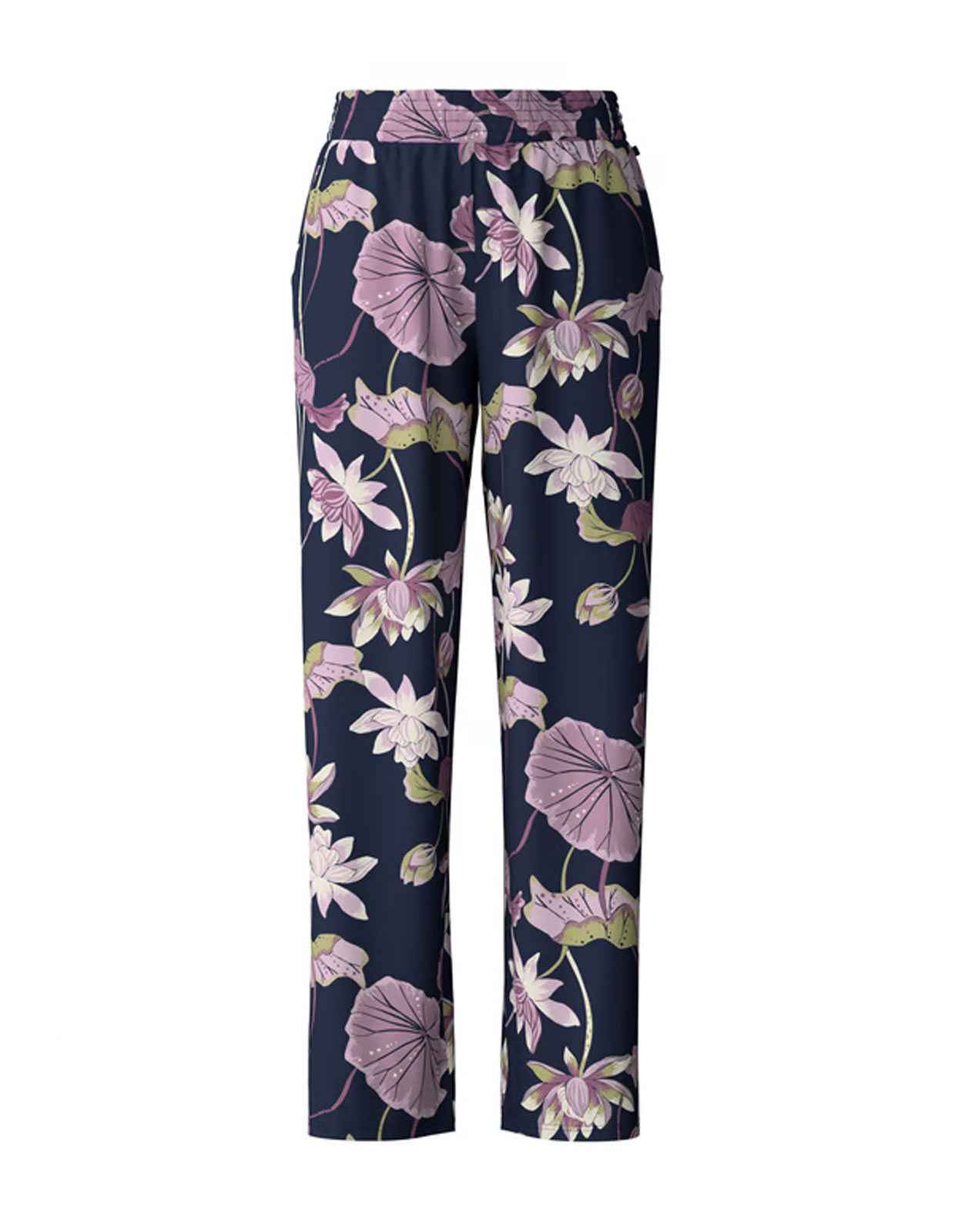 Pyjamas Bomull/Tencel Marinblå/Lila