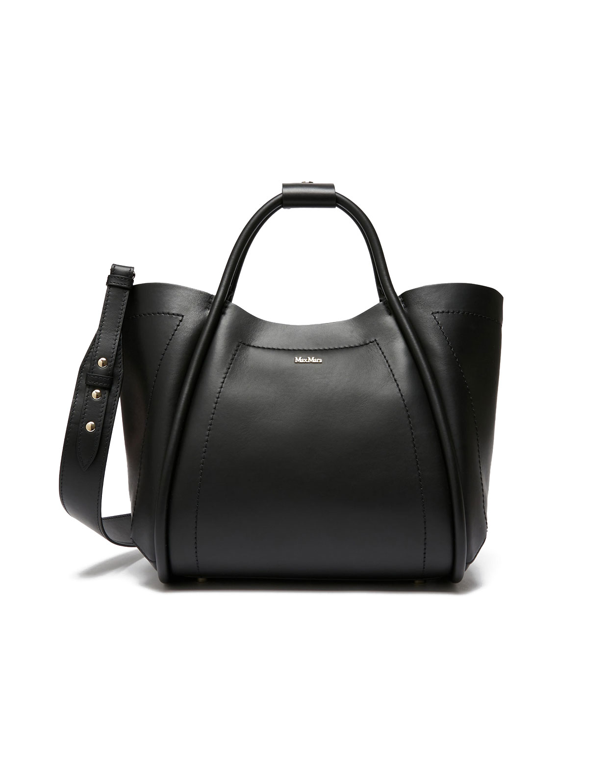 Marine S Väska Läder Svart One Size