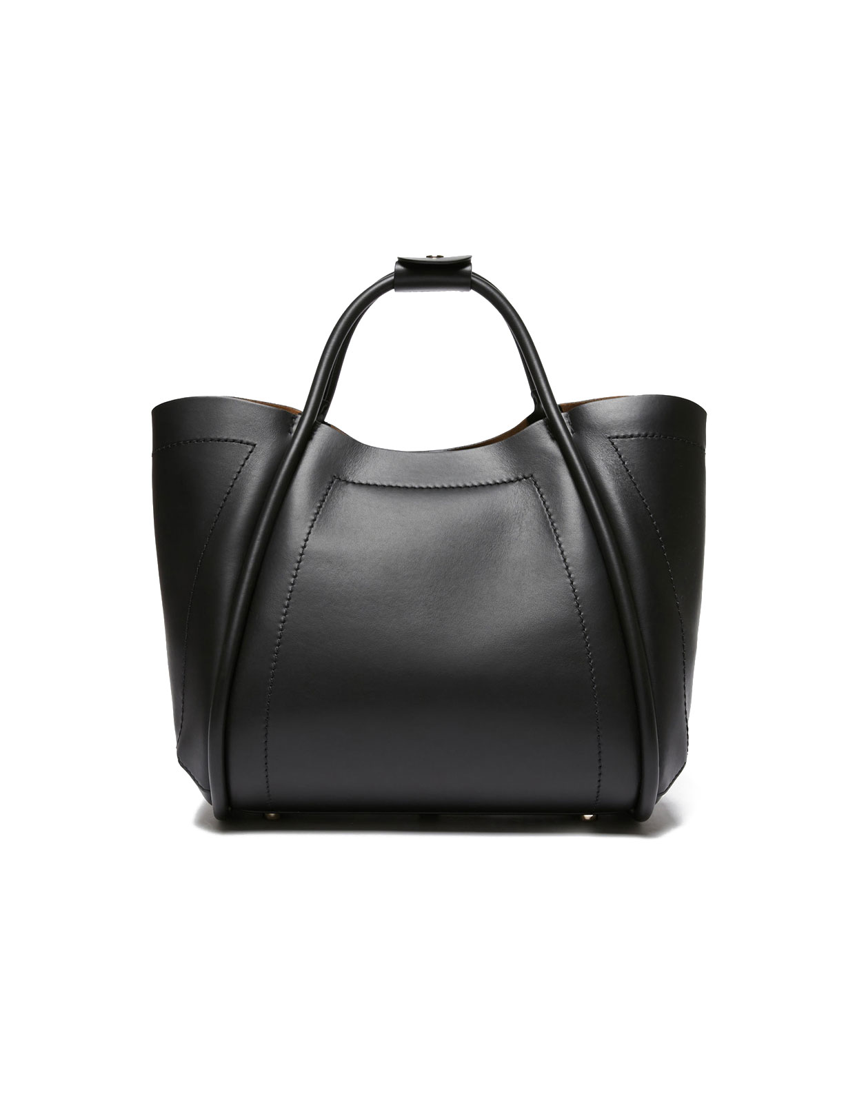 Marine S Väska Läder Svart One Size