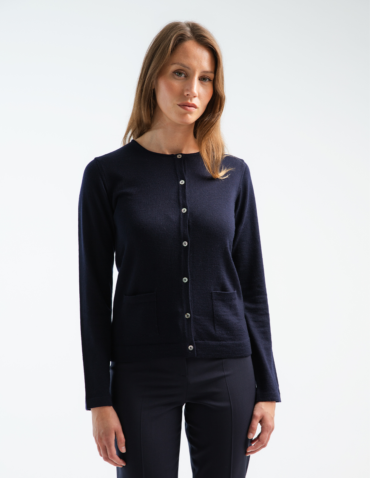 Cardigan Merinoull Navy