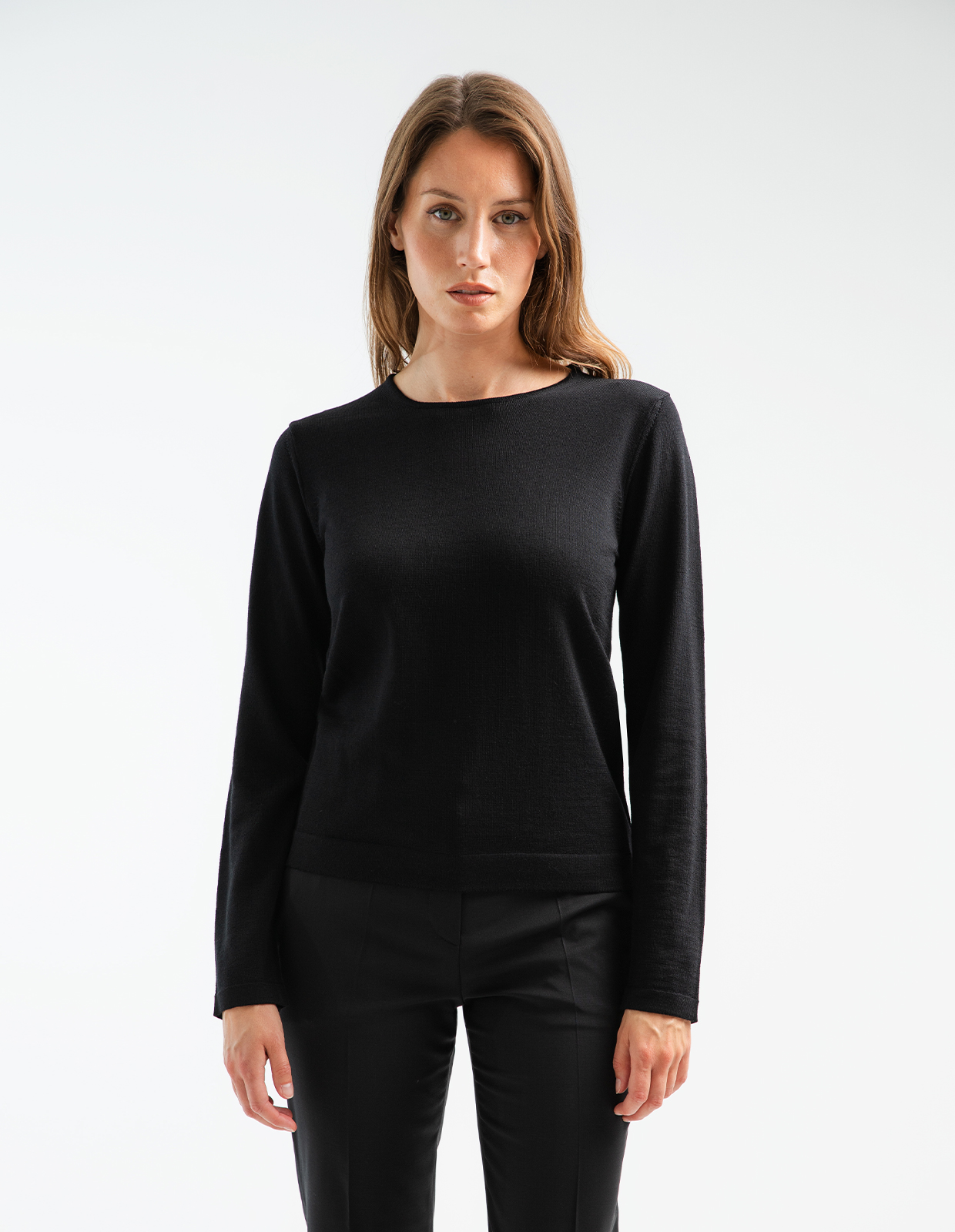 Tröja Merinoull Svart XL