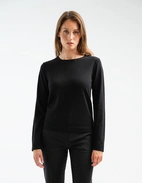 Tröja Merinoull Svart XL