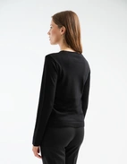 Tröja Merinoull Svart XL