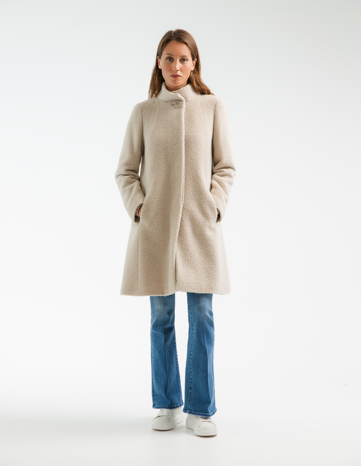 Alpacka A-Linje Kappa Sandbeige 48