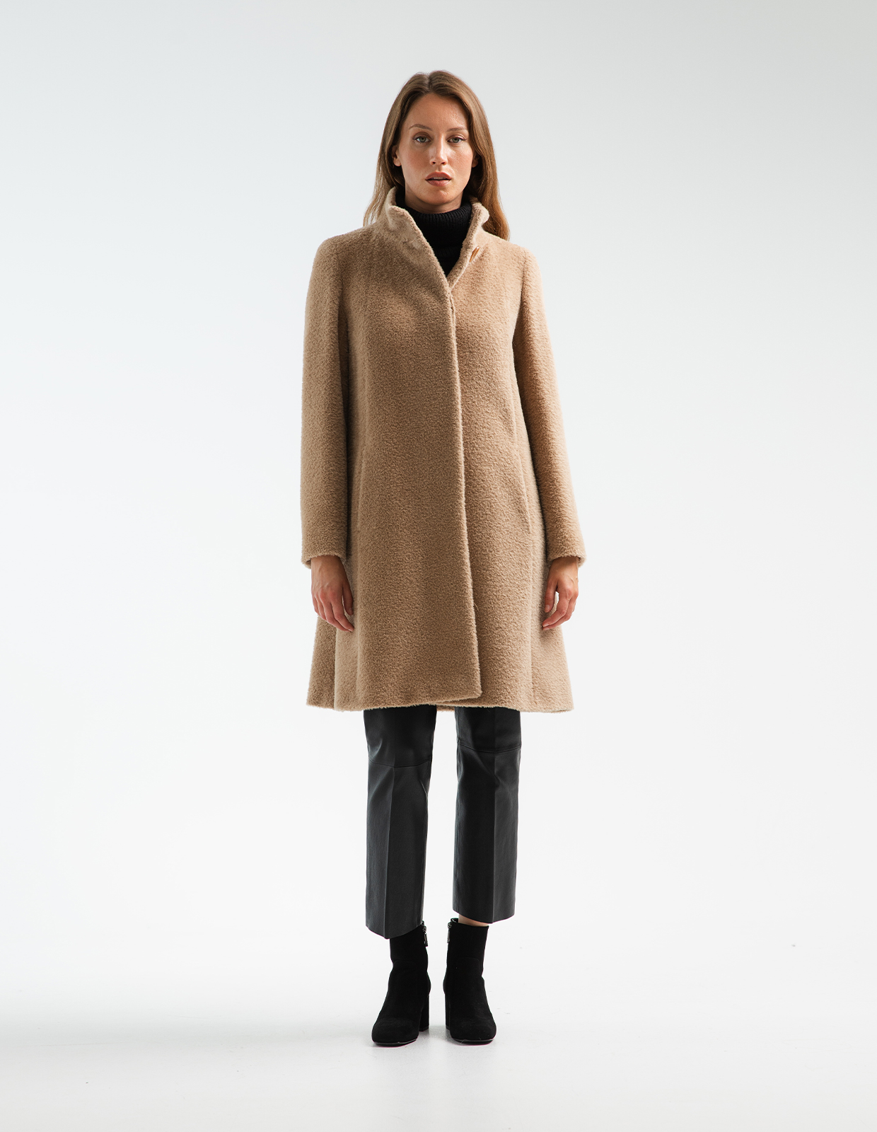 Alpacka A-Linje Kappa Ljusbeige 46