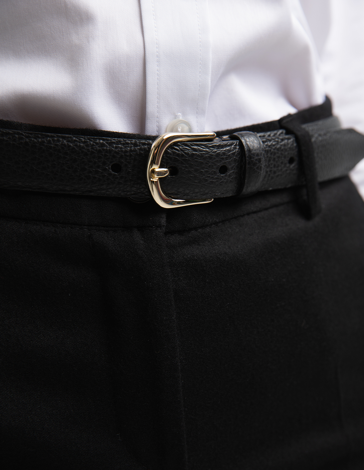 Milo Skärp Läder Svart 85