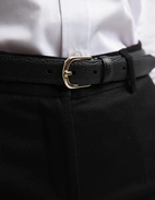 Milo Skärp Läder Svart 85