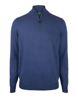 Selhurst Half Zip Bomull/Cashmere Blå