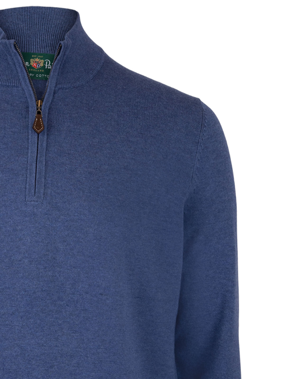 Selhurst Half Zip Bomull/Cashmere Blå 58