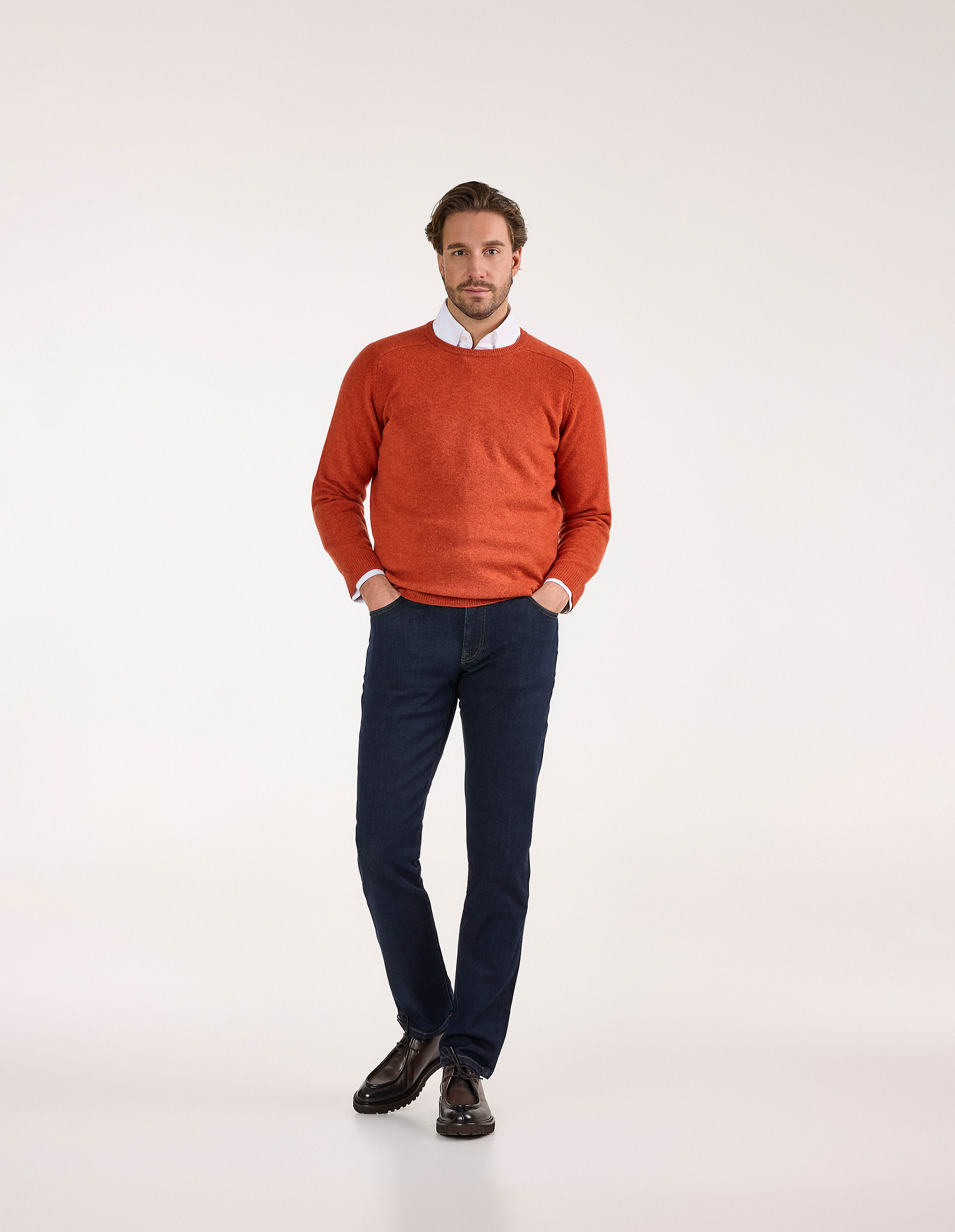 Lenzie Tröja Lammull Roströd