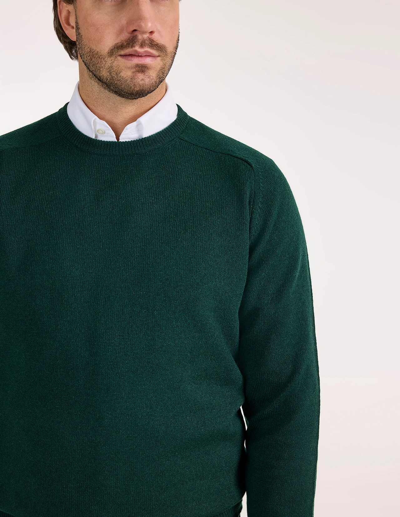 Lenzie Tröja Lammull Mörkgrön 50