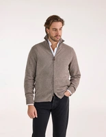 Ballater Cardigan Lammull Gråbeige 56