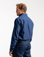 Regular Fit Skjorta Denim Mörkblå