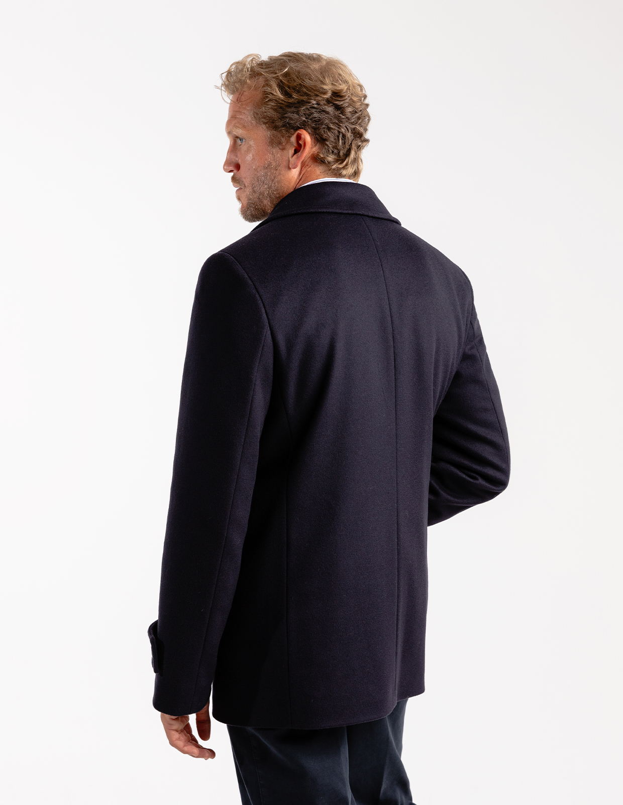 Skepparkavaj Ull/Cashmere Navy