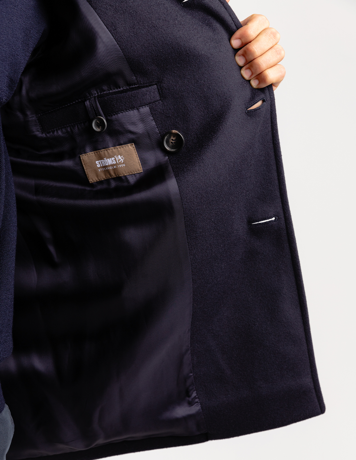 Skepparkavaj Ull/Cashmere Navy