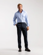 Regular Fit Skjorta Bomull Glencheck Blå Stl 43