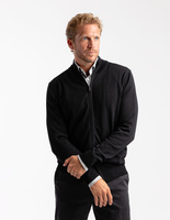 Zip-Cardigan Merinoull Svart Stl M