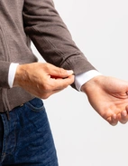 Zip-Cardigan Merinoull Brun Stl M