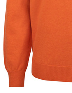 Leysmill Cotton Cashmere Crew Neck Blazing Orange