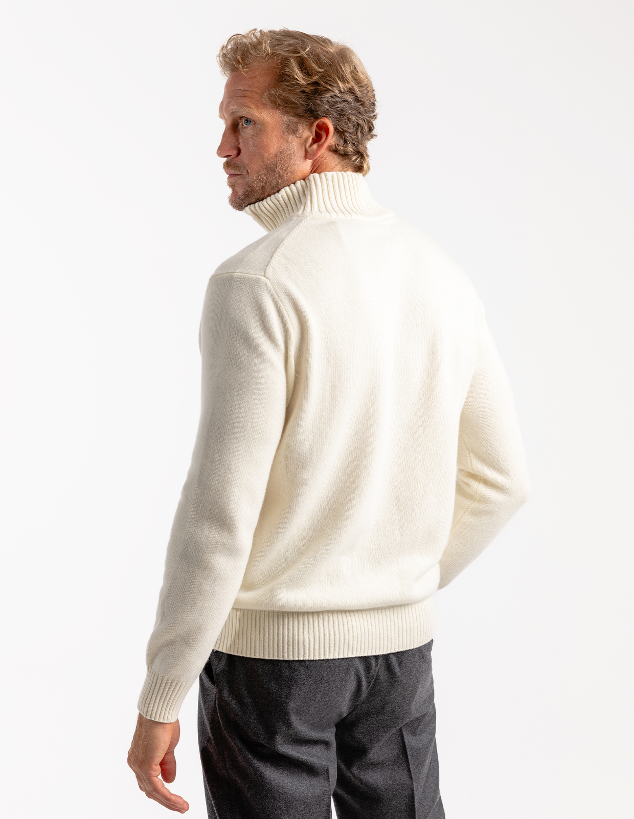 Zip-tröja Ull/Cashmere Benvit