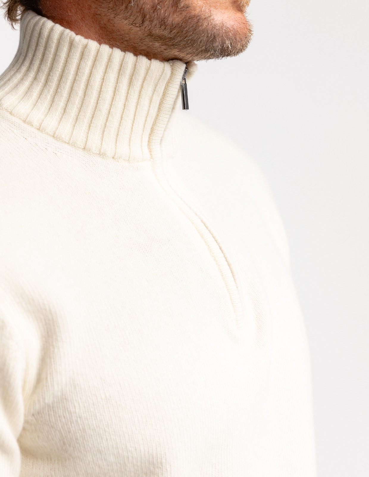 Zip-tröja Ull/Cashmere Benvit