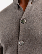 Chunky Cardigan Cashmere Mörkbeige L