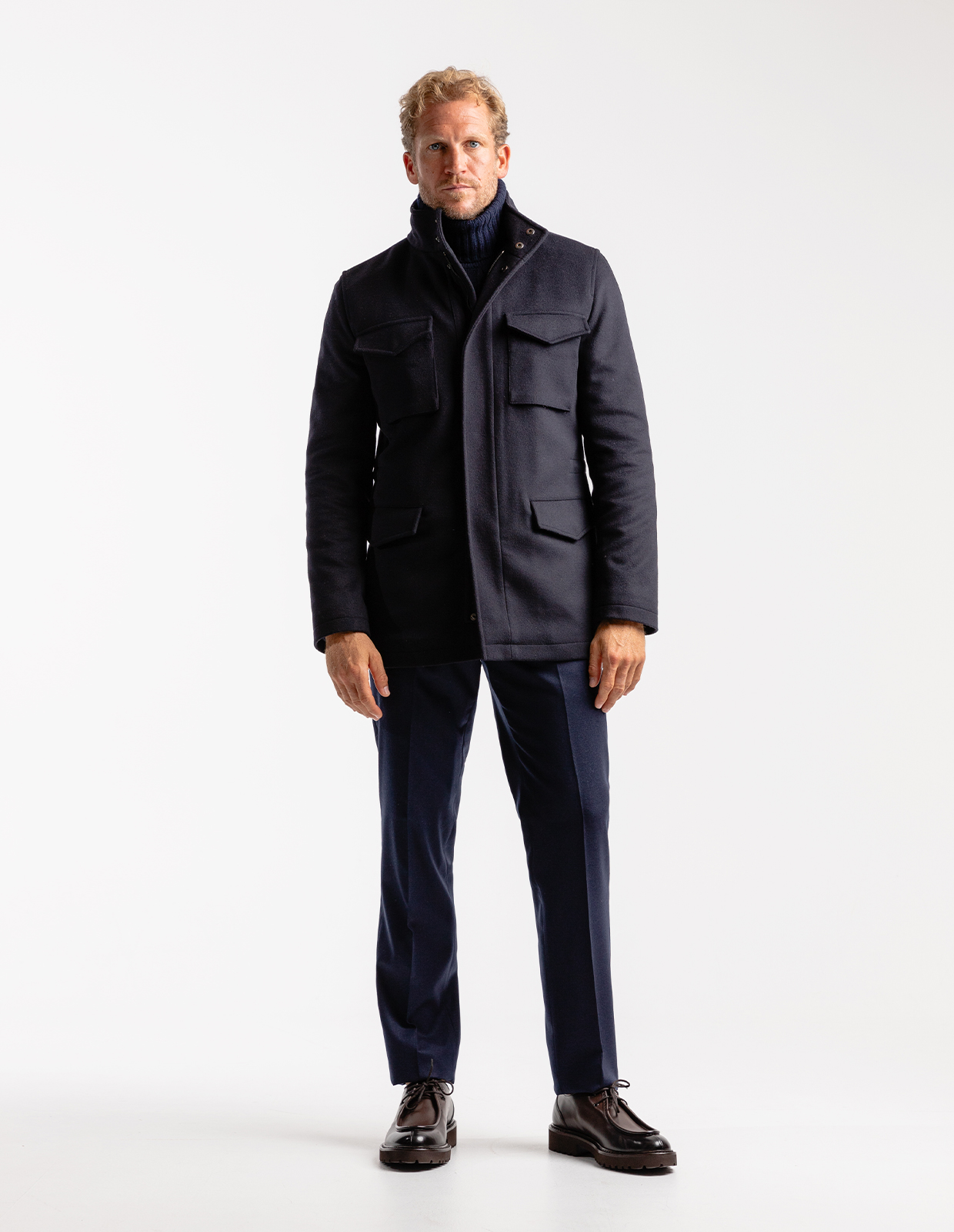 Field Jacket Ull/Cashmere Navy 50