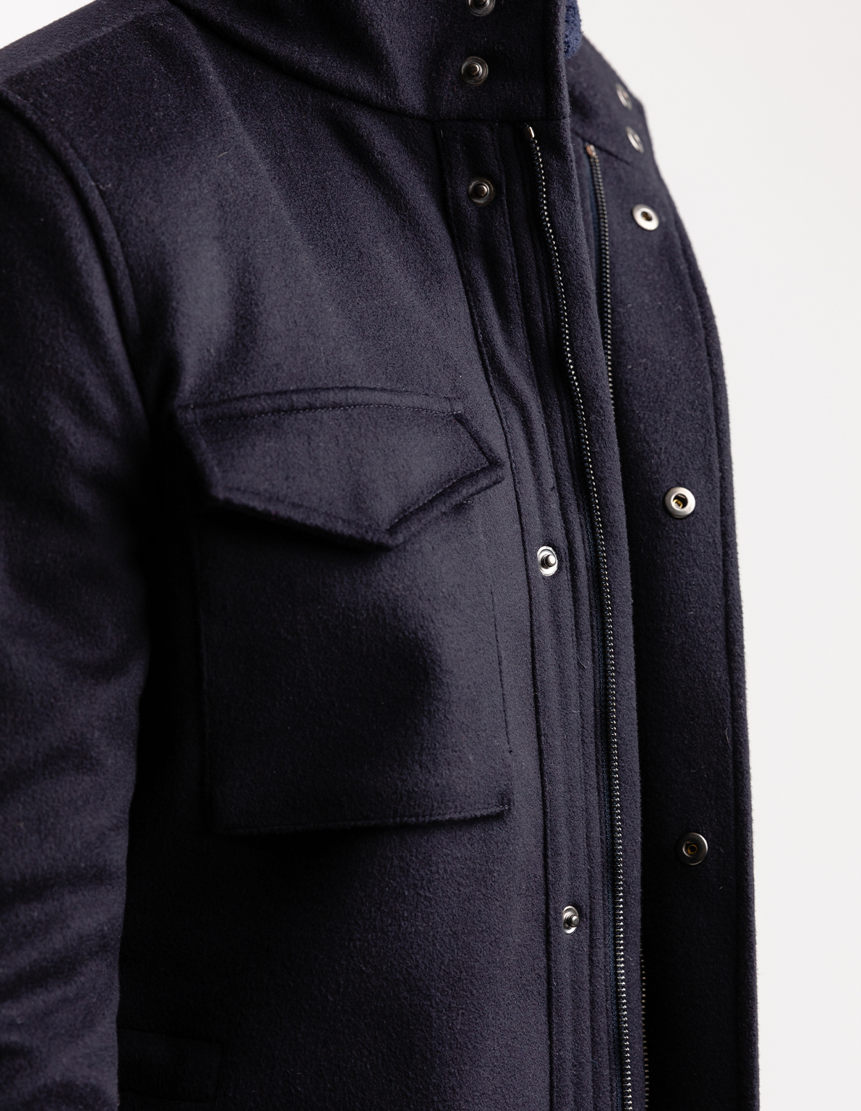 Field Jacket Ull/Cashmere Navy