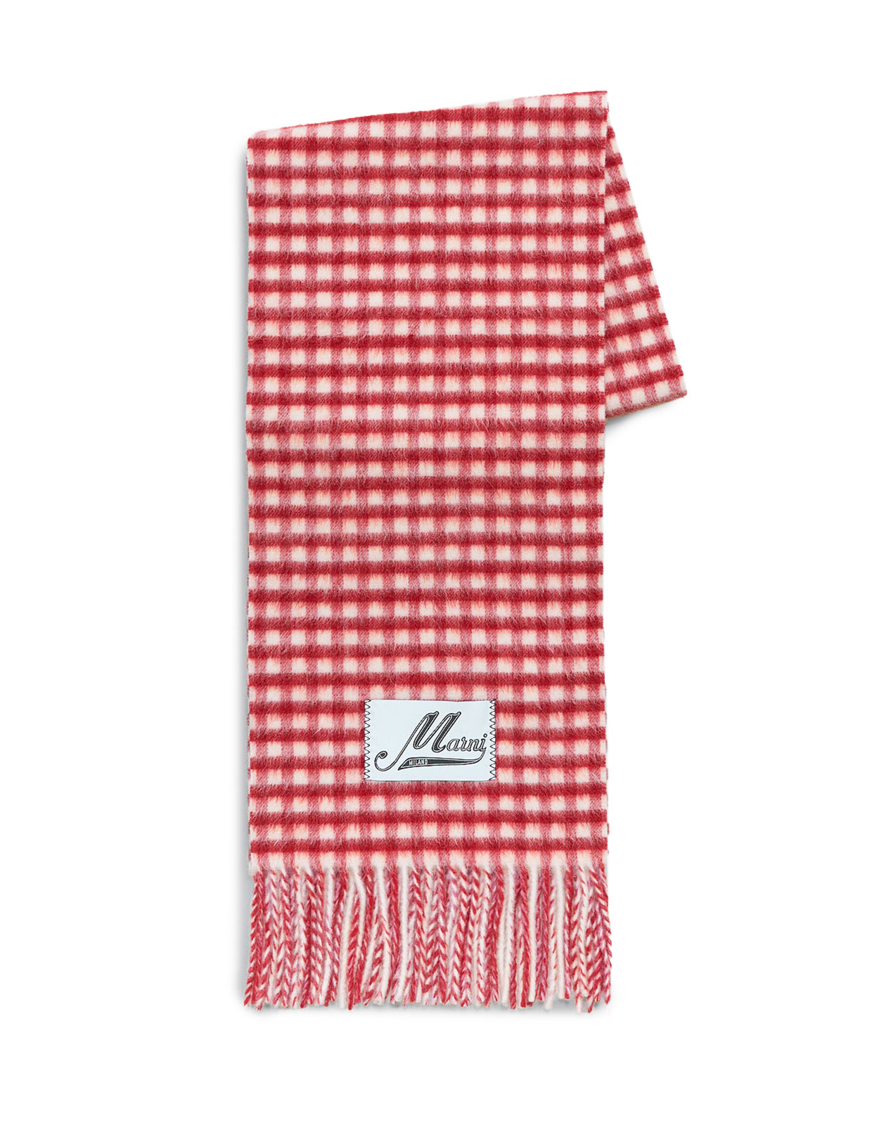 Halsduk Ull Röd/Rosarutig One Size