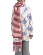 Halsduk Ull Röd/Rosarutig One Size