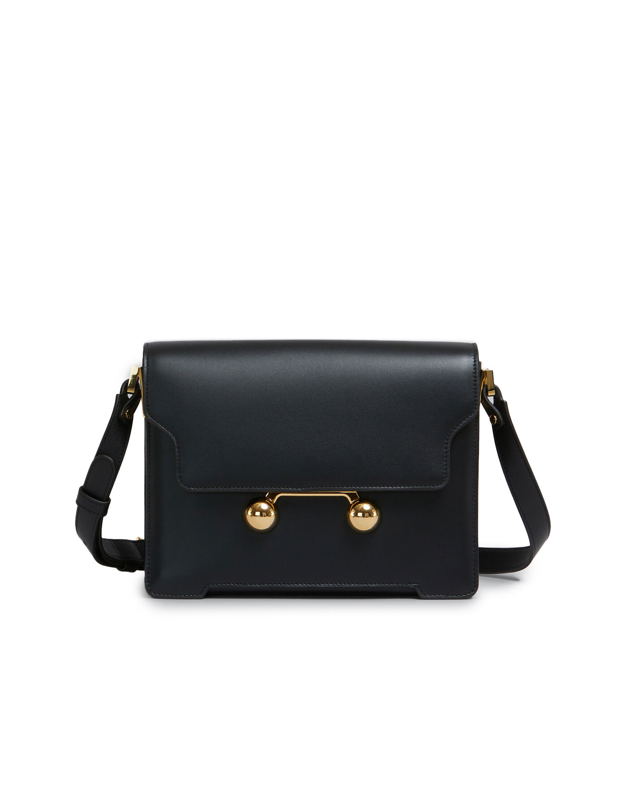 Axelremsväska Kalvskinn Svart One Size