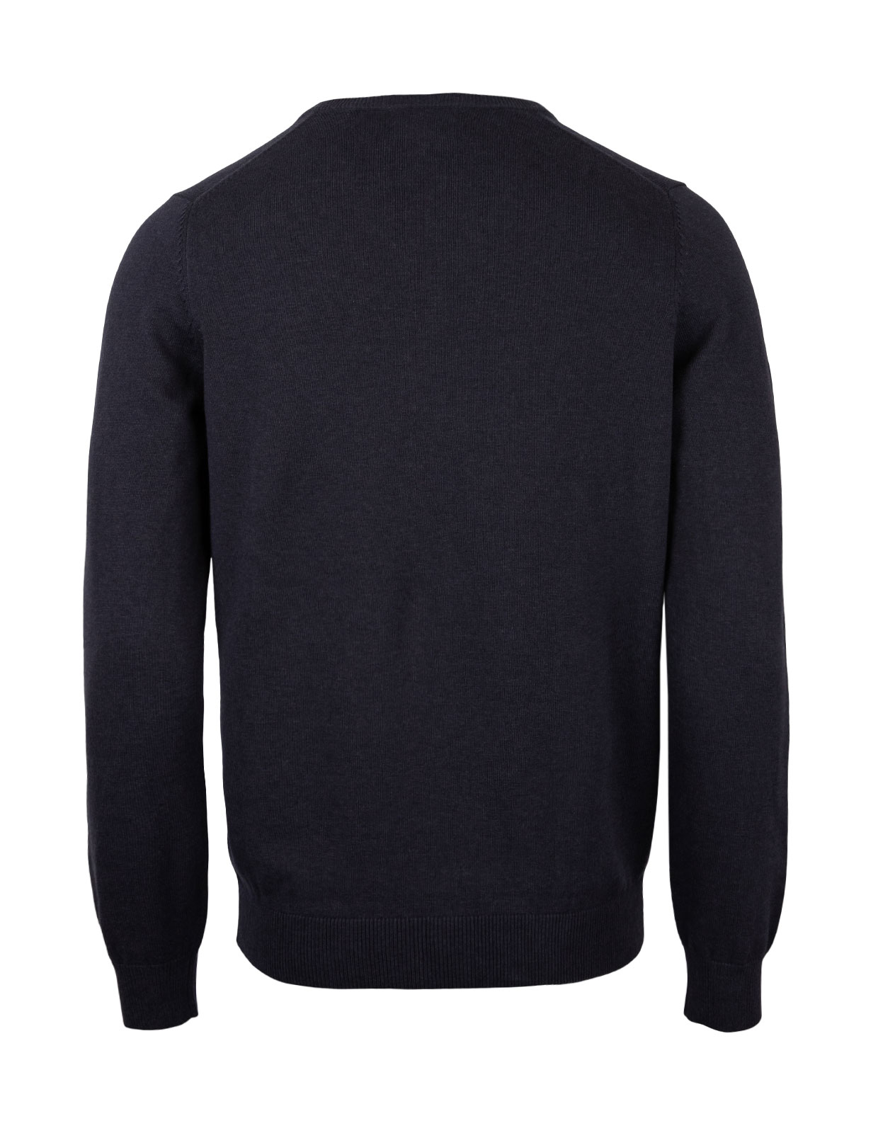 Rothwell Tröja V-ringad Bomull Cashmere Mörkblå 58