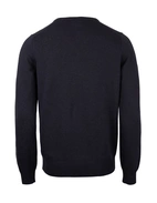 Rothwell Tröja V-ringad Bomull Cashmere Mörkblå 58