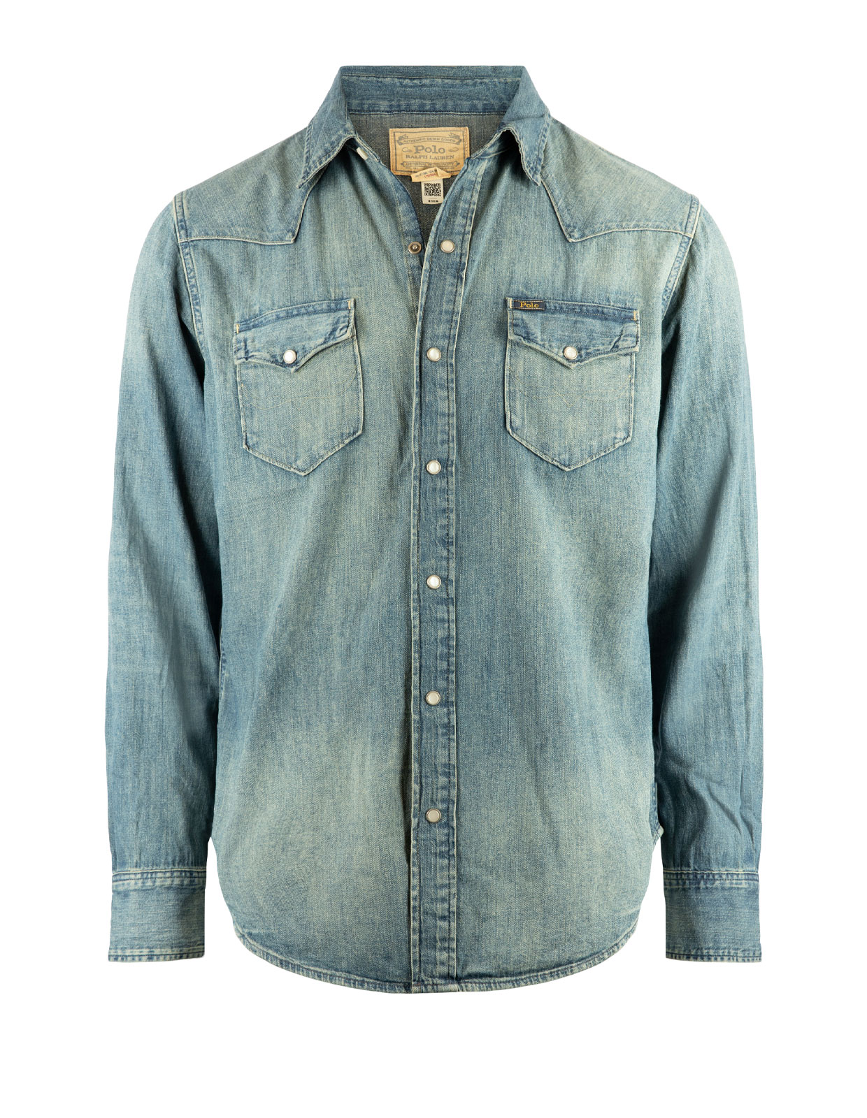 Skjorta Denim Denimblå